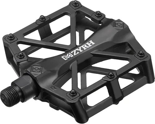 Miniatura 7 de KEMIMOTO Pedales de bicicleta de montaña, pedales planos de bicicleta MTB, 9/16 pulgadas, rodamiento sellado duradero de aluminio CNC
