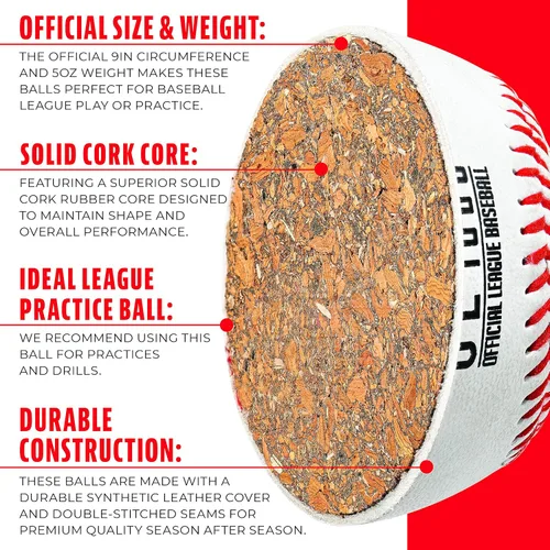 Miniatura 5 de Franklin Sports OL1000 Practice Baseballs