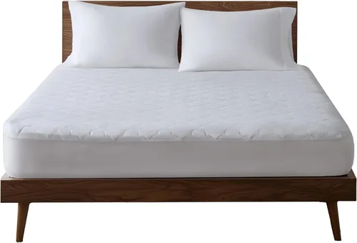 Miniatura 7 de Sleep Philosophy - Protector de colchón de algodón para cama individual, funda de colchón acolchada Classic Cloud, cubrecolchón natural