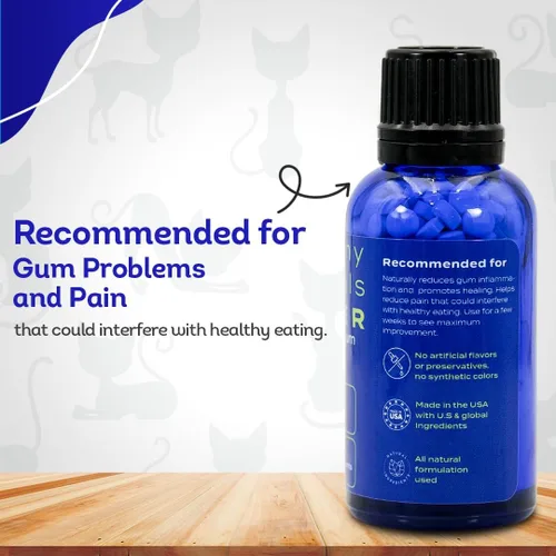 Miniatura 6 de HA4E - Salud oral para gatos - Alivia la inflamación, alivia el dolor y combate la enfermedad de las encías - Natural, sin OMG, orgánico, sin gluten