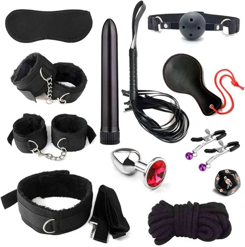 Juego de 12 sujetadores de cama para tobillos y muñecas, barra separadora de piernas para parejas, correas sexuales, correas de cama Queen para
