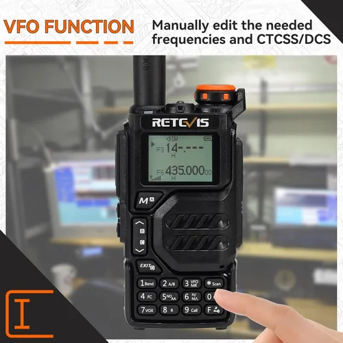 Miniatura 8 de Retevis RA79 (actualización para radio Jamón UV 5R 3rd), radio bidireccional de doble banda, soporte Chirp, NOAA, radio AM/FM portátil, Walkie