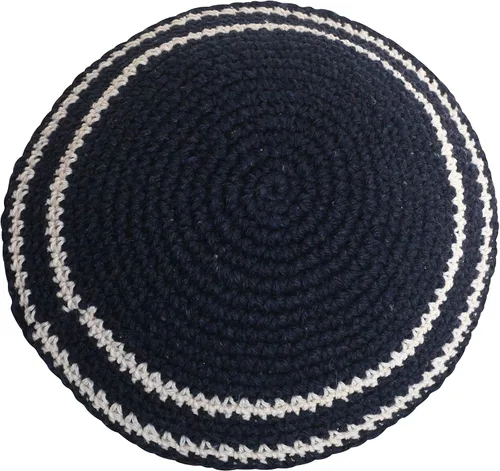 Miniatura 2 de Gorro de punto Kippah Yarmulke de 7.5in, para hombre o niño