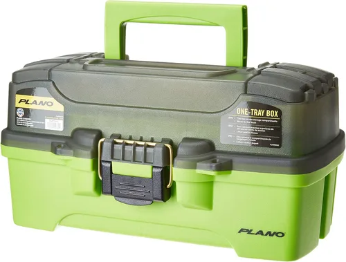 Miniatura 11 de Caja de señuelos de pesca marca Plano, de dos bandejas con doble acceso superior, Multi Azul/Blanco