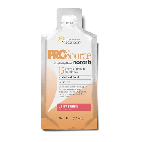 Medtrition ProSource NoCarb Berry Punch - Paquete de 25-1 fl oz