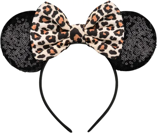 Miniatura 24 de FANYITY - Orejas de ratón, diadema con lentejuelas brillantes para cosplay de ratón para niños, niñas y mujeres, para Halloween y viaje a Disney