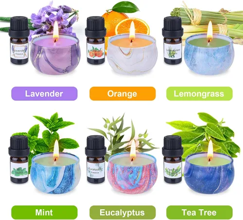 Miniatura 3 de Kit de fabricación de velas SUPERSUN para adultos - Regalo DIY de Navidad para principiantes, incluye cera de abejas, aceites esenciales, tintes