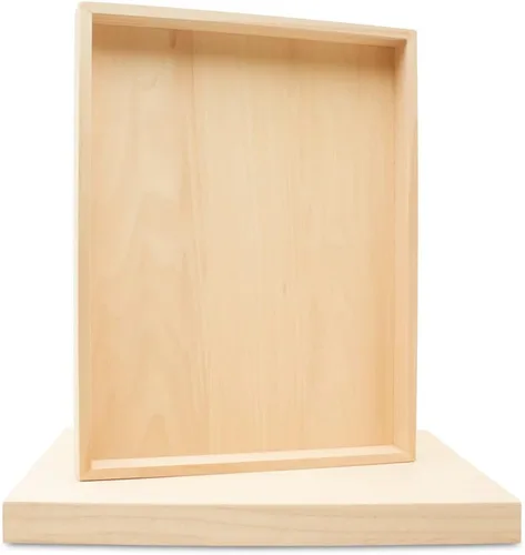 Miniatura 28 de Panel de pintura de abedul de 11 x 14 x 1-1/2 pulgadas, paquete de 3 tableros de lienzo de madera para pintar, carteles en blanco para manualidades