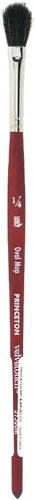 Princeton Velvetouch, Series 3950, pincel para acrílico, óleo y acuarela, trapeador ovalado, 1/4 pulgadas