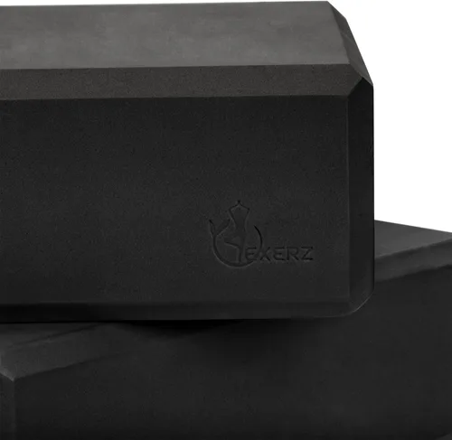 Miniatura 6 de EXERZ Bloques de yoga, paquete de 2, bloques de gimnasio, ladrillos de entrenamiento de fitness, soporte de mano elástico para pilates