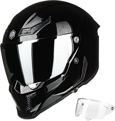 Miniatura 15 de ILM Cascos para Motocicleta para Adultos Hombres Mujeres Casco Integral DOT ECE con Visor Dual para Carreras en Calle con Pinlock Modelo MF509