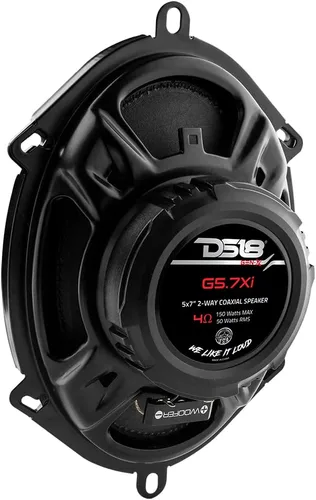Miniatura 6 de DS18 G5.7Xi GEN-X 5x7 Altavoces coaxiales de 2 vías, 150 vatios de potencia máxima, 4 ohmios, altavoz de rango completo con tweeter de cúpula, ideal