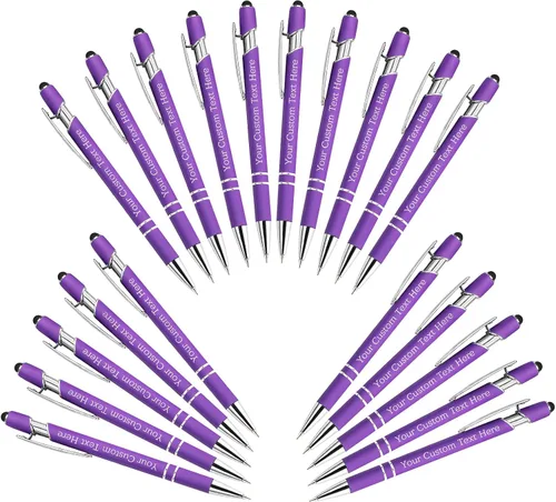 Miniatura 46 de Bolígrafos personalizados personalizados con grabado gratuito a granel con mensaje de nombre, bolígrafos personalizados para negocios, oficina