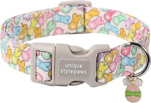Miniatura 9 de Unique style paws - Collar para perro con hebilla de metal, naranja, duradero, lindo collar para perros pequeños, medianos y grandes