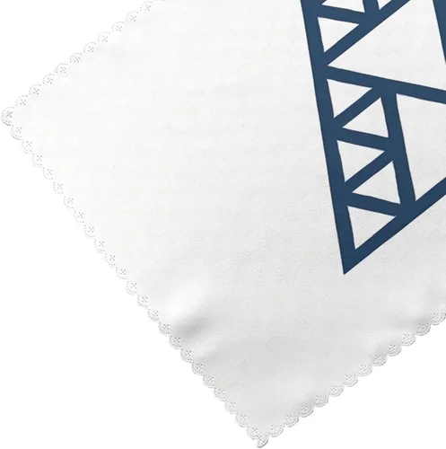 Miniatura 5 de Rectangular Placemats Set of 4, Heat Resistant Fractal Triangle Printed Kitchen Dining Table Mats