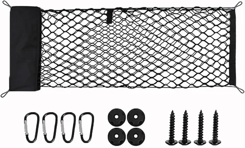Miniatura 7 de Red de carga universal para caja de camión, bolsa de malla de almacenamiento para camioneta, organizador de carga, red de carga (35 x 15.7 pulgadas)