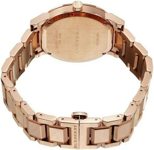 Miniatura 7 de Reloj pulsera unisex de 38 mm con movimiento suizo, The City, Correa de oro rosa+esfera plateada, Prorsum London Brit Trench The City Endurance
