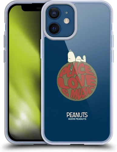 Miniatura 47 de Head Case Designs Funda de gel Woodstock 50th con licencia oficial de Peanuts Snoopy Guitar 1969 [protección de grado militar] compatible con Apple