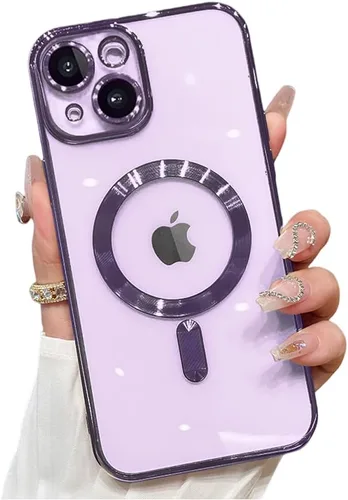 Miniatura 53 de Funda magnética para iPhone 12 Pro Max transparente compatible con MagSafe Funda protectora de lente de cámara integrada para iPhone 12 Pro Max