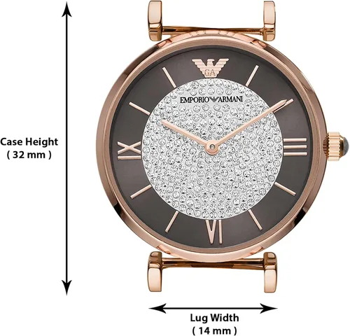Miniatura 7 de Emporio Armani Reloj de vestir para mujer con pulsera de acero inoxidable