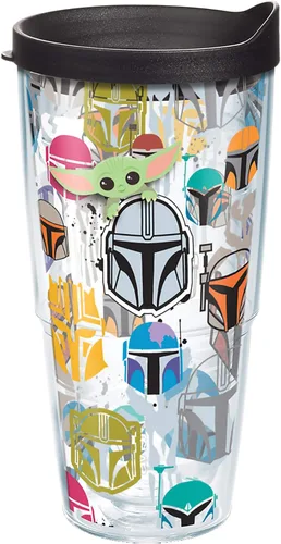 Miniatura 13 de Tervis Traveler - Vaso de viaje con triple aislamiento térmico Peekaboo de Star Wars Mandalorian mantiene las bebidas frías y calientes, 20 onzas