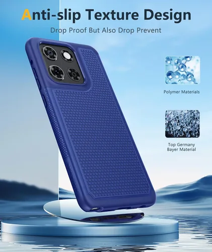 Miniatura 996 de FNTCASE Funda para iPhone 17 Pro: Fundas delgadas translúcidas de color azul claro compatibles con MagSafe, protección completa de la cámara