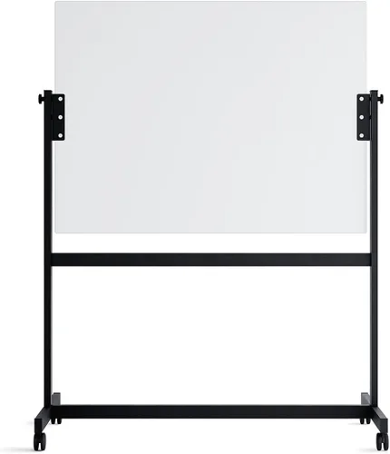 U Brands Caballete magnético de cristal de borrado en seco, 36 x 48 pulgadas, superficie esmerilada blanca