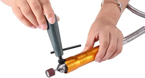 Miniatura 4 de Amoladora de eje flexible de 1200 W, herramienta giratoria eléctrica para colgar, rotación hacia adelante y hacia atrás, kit de reparación de joyas