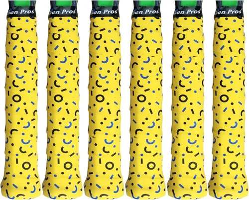 Miniatura 14 de ALIEN PROS Cinta de Agarre para Raqueta de Tenis (6 Agarres) Precortada y Sensación Seca Overgrip de Diseño para Tenis de Alto Rendimiento