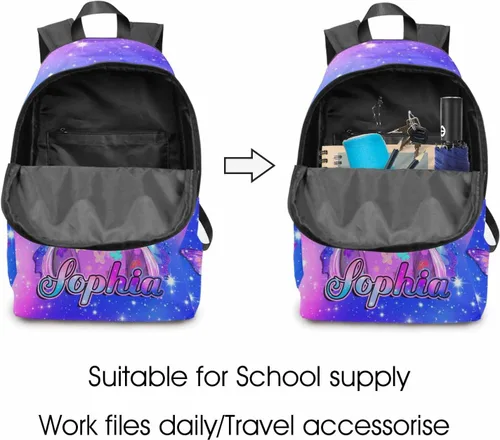 Miniatura 82 de Texto personalizado Elefante desgaste gafas mochila mochila mochila casual Daypack bolsa para mamá niñas, color86-4, Mochilas Daypack