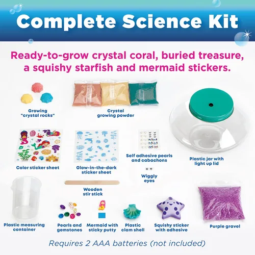Miniatura 3 de Creativity for Kids Kit de terrario de sirena de cristal - Proyectos STEM para niños, artes y manualidades para niñas y niños (a partir de 6 años)