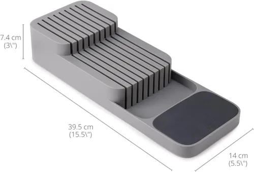 Miniatura 6 de Joseph Joseph DrawerStore - Organizador de cuchillos, con capacidad para hasta 9 cuchillos, organización de cocina y almacenamiento de cajones