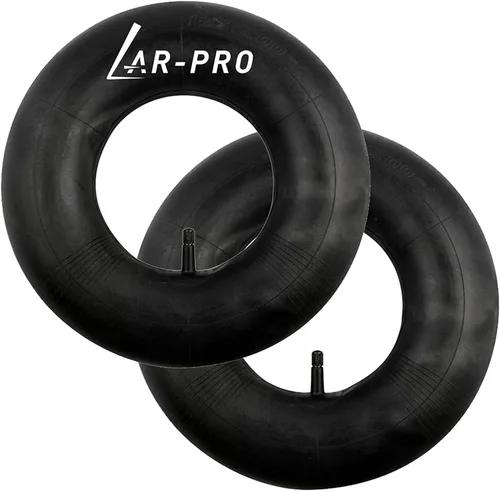 Miniatura 24 de AR-PRO Tubo interior de repuesto resistente de 13 x 6.50-6 pulgadas con vástago de válvula recto TR-13 (paquete de 2) – para carretillas, Razor Quad