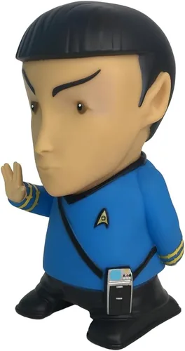 Miniatura 6 de FAMETEK Star Trek: TOS - Mr. Spock - Altavoz Bluetooth de 6 pulgadas con efectos de sonido, micrófono y citas auténticas de Spock