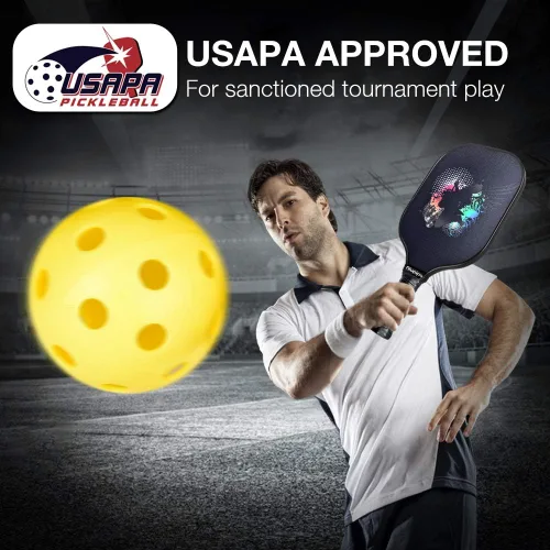 Miniatura 2 de niupipo Pickleball Paddles Set of 2/4/1, USAPA Approved Carbon Fiber & Fiberglass Hybrid, Easy Power, Polypropylene Honeycomb Core, Cushioned 4.72