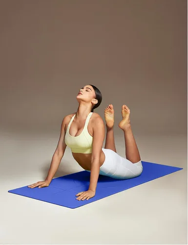 Miniatura 6 de Heathyoga Tapete de Yoga Antideslizante Ecológico, Sistema de Alineación Corporal, Material TPE Certificado por SGS - Superficie Texturizada