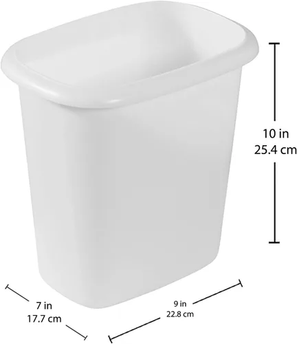 Miniatura 3 de Rubbermaid Cubo de basura de 6 cuartos de galón para dormitorio, baño y oficina (paquete de 4)