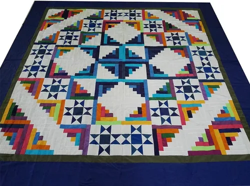 Miniatura 5 de 50 piezas 8 x 8 pulgadas Paquete de cuadrados de tela de algodón para costura de acolchados, cuadrados de tela precortados para manualidades