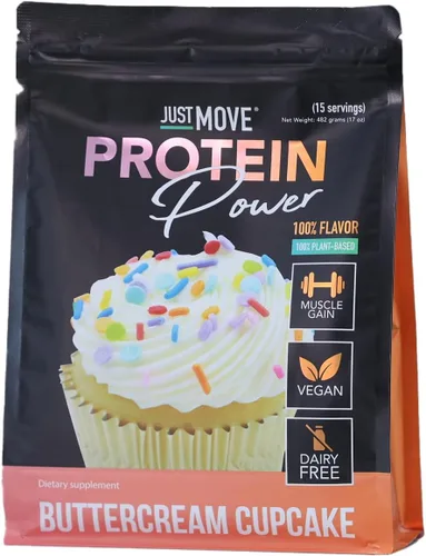 Miniatura 11 de Just Move Protien - Proteína de Pudín de Plátano - Vegana (a Base de Plantas), Orgánica, Sin Lácteos, Sin Soja, Sin Gluten, Keto, Sin Maní, 20g