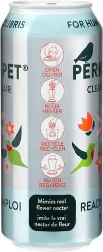 Miniatura 7 de Perky-Pet 522 Néctar de colibrí transparente listo para usar en lata de aluminio reciclable – 4 latas, 16 onzas cada una – 64 onzas líquidas