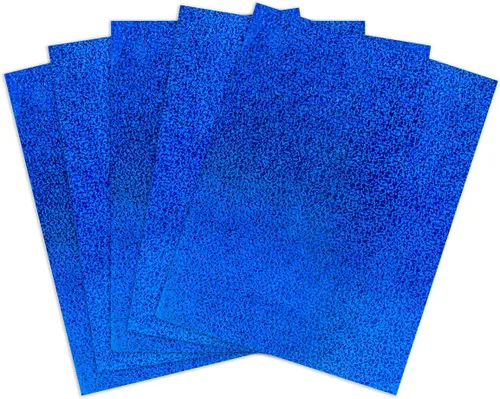 Miniatura 10 de Papel autoadhesivo holográfico 5 colores surtidos