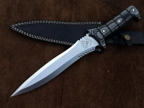 Miniatura 2 de SUFI Cuchillo hecho a mano personalizado 5160 Spring Steel Full Tang RE4 Leon Kennedy, regalo de cumpleaños