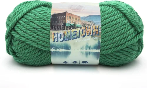 Miniatura 13 de Lion Brand Yarn Hometown - Ovillo de lana súper voluminoso para tejer, ganchillo y manualidades, 1 unidad, Phoenix Azalea