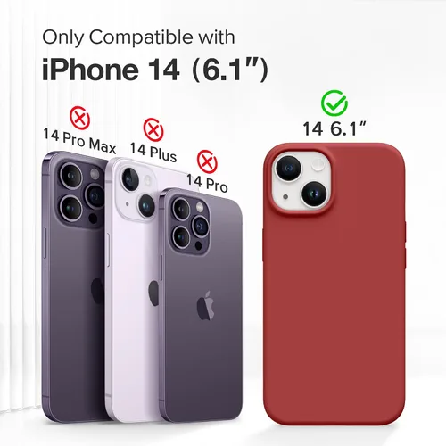 Miniatura 101 de GONEZ Funda de silicona para iPhone 15 Pro Max, compatible con Magsafe, protector de cámara + protector de pantalla, forro de microfibra suave