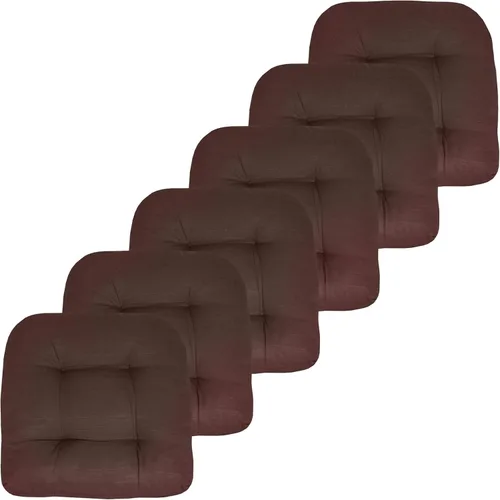 Miniatura 15 de Sweet Home Collection - Cojines para silla de patio al aire libre, cojines prémium con relleno grueso y cómodo de fibra, con tul, 19 x 19 pulgadas
