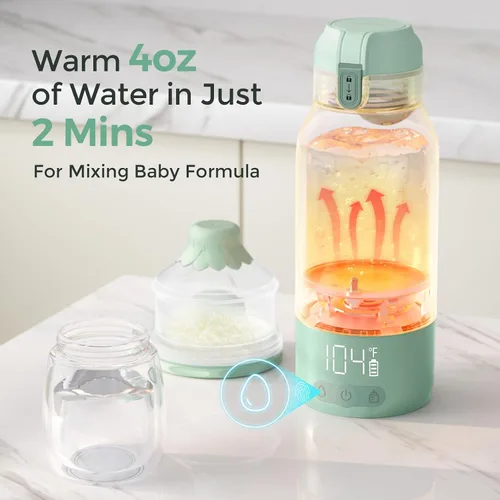 Miniatura 6 de Momcozy KleanPal Pro - Lavadora de biberones y calentador de leche portátil Momcozy para viajes