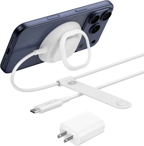 Miniatura 12 de Belkin Cargador MagSafe, cargador magnético para iPhone con Qi2 25W, almohadilla de carga inalámbrica rápida con soporte para iPhone 17 Series, Negro