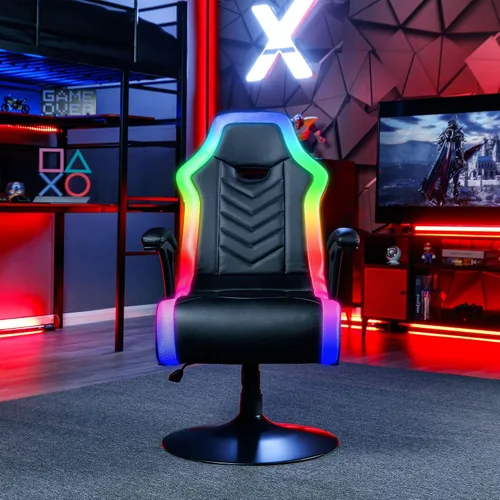 Miniatura 2 de X Rocker PC Computer Gaming Desk Chair, Built-in Audio, College Dorm Essentials for Guys and Girls, Bedroom, Dorm Room Essentials, Foldable, Gifts