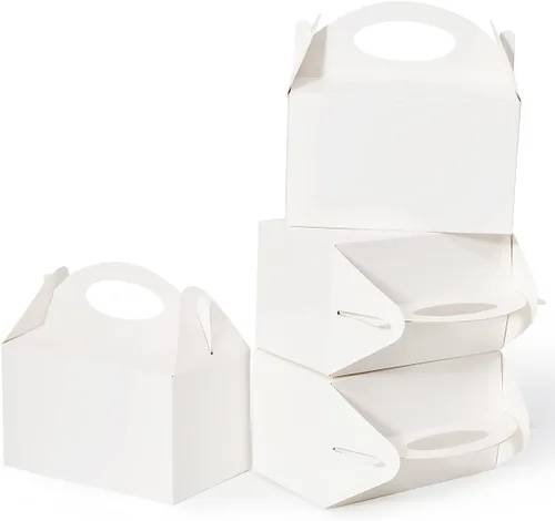 Miniatura 12 de 12 Piezas Cajas Pequeñas de Dulces para Fiestas, Bolsas de Regalo de Dulces, Galletas y Golosinas de 6 Pulgadas, Caja Triangular para Fiesta