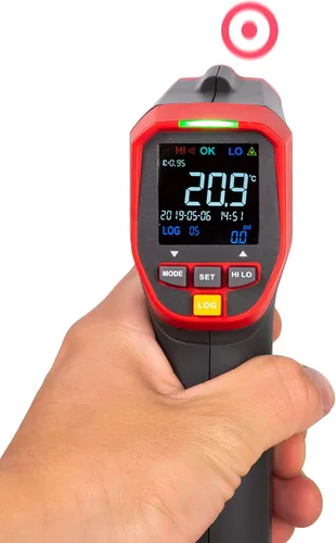 Miniatura 5 de Triplett Termómetro infrarrojo IRT350 sin contacto 12:1 con indicador láser circular, -4 a 1112°F (-20 a 1,112.0 °F)